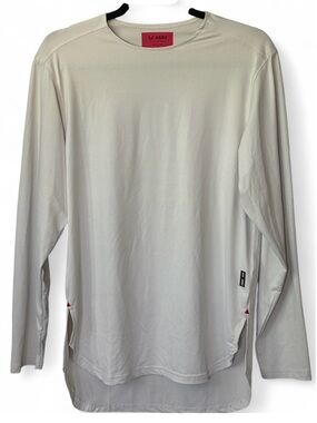ASRV Men’s Long Sleeve Crewneck Shirt size small bone white gorpcore